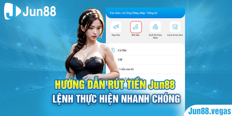 hướng dẫn rút tiền jun88 nhanh chóng